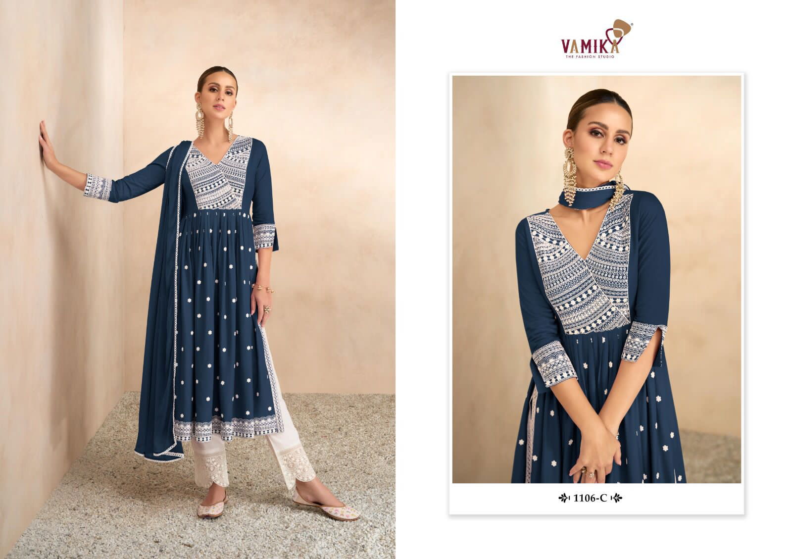 Aadhira Vol 4 By Vamika Readymade Salwar Suits Catalog